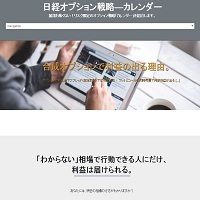 日経オプション戦略カレンダーのサイト画像